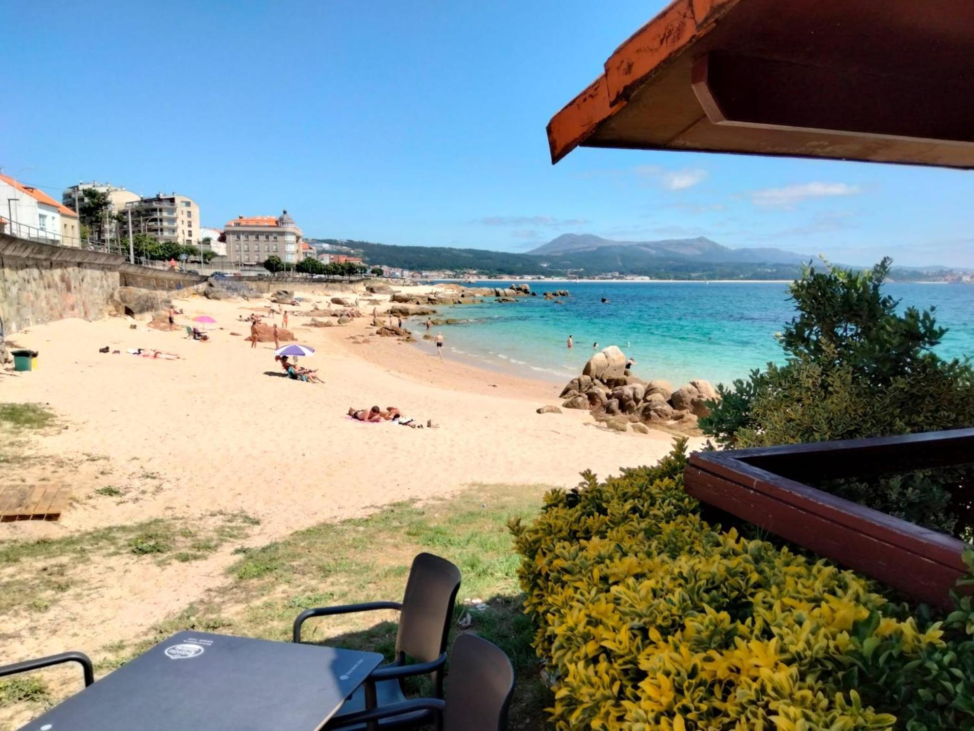 Un Rincon Con Vistas A La Ria, Playa Y Parking. Apartment Ribeira Luaran gambar